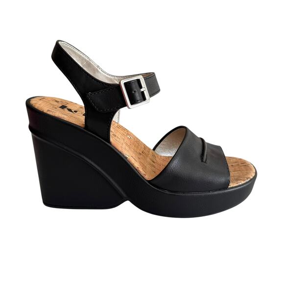 🆕 Kork Ease Bardot Platform Wedge Sandals - Picture 1 of 6